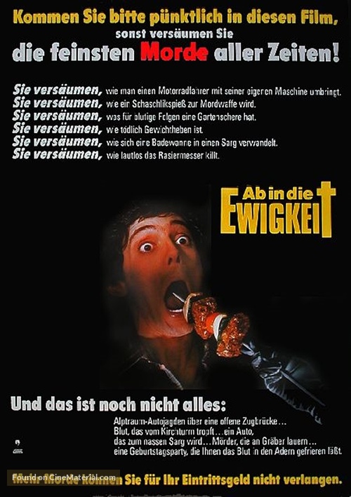 Happy Birthday to Me - German Movie Poster