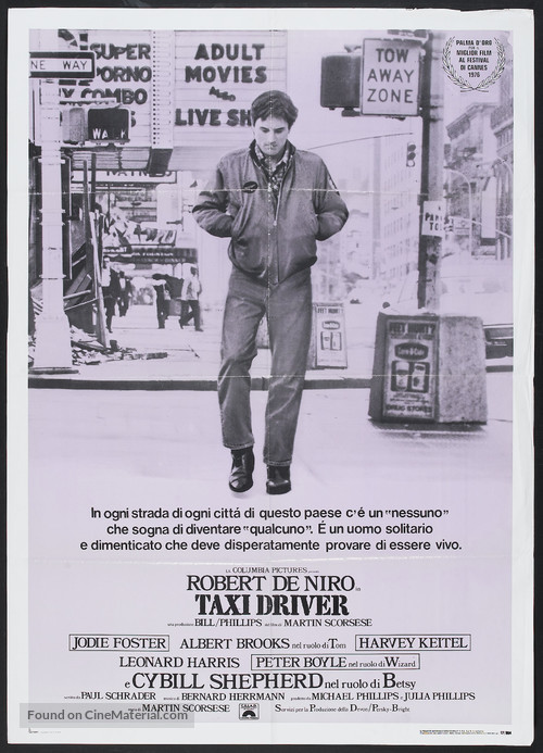 Taxi Driver - Italian Movie Poster