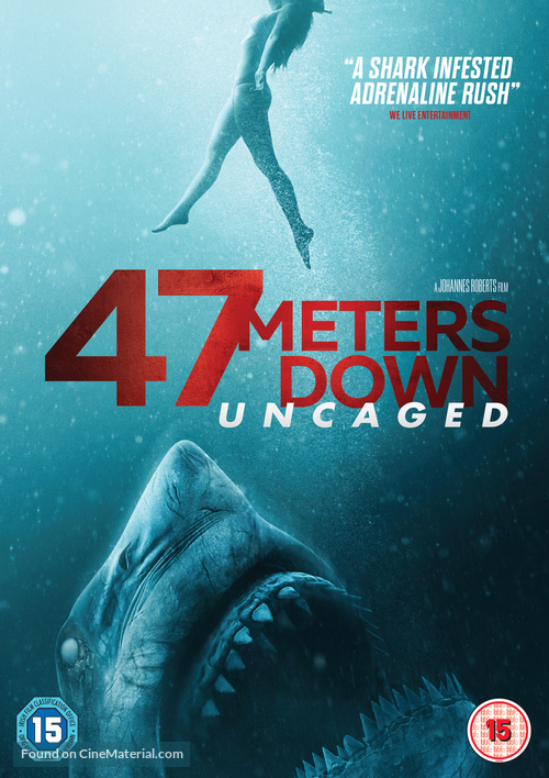 47 Meters Down: Uncaged - British DVD movie cover