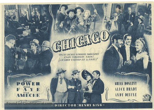In Old Chicago - Spanish Movie Poster