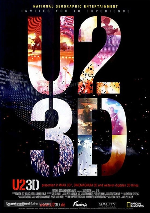 U2 3D - German Movie Poster