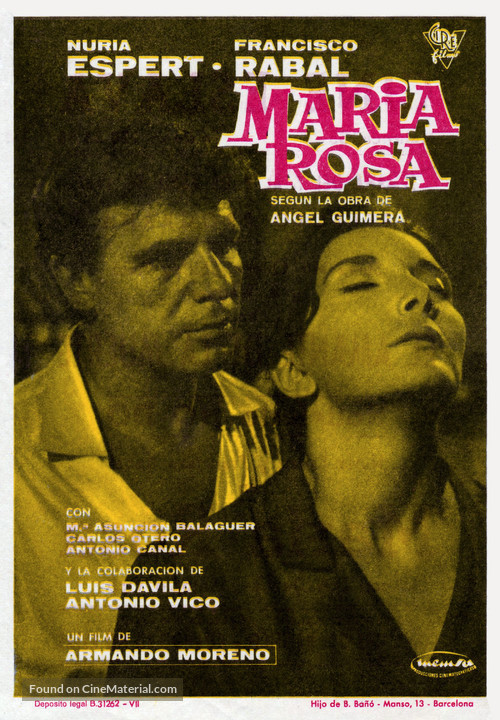 Mar&iacute;a Rosa - Spanish Movie Poster