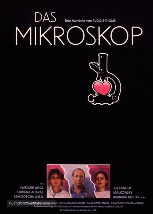 Das Mikroskop - German Movie Poster