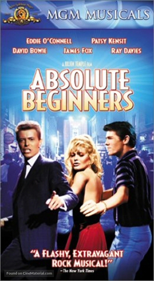 Absolute Beginners - VHS movie cover