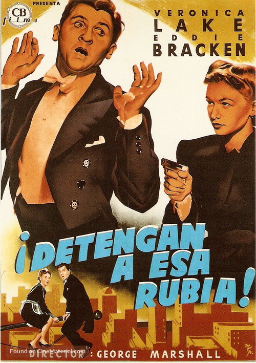 Hold That Blonde - Spanish Movie Poster