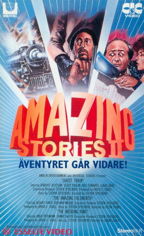 &quot;Amazing Stories&quot; - Swedish VHS movie cover
