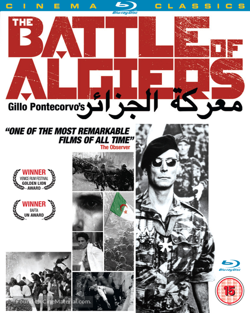 La battaglia di Algeri - British Blu-Ray movie cover