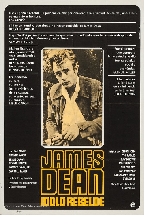 James Dean: The First American Teenager - Argentinian Movie Poster