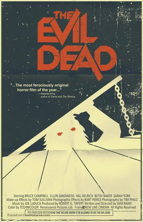 The Evil Dead 1981 Movie Poster The Evil Dead 1981 Movie Poster