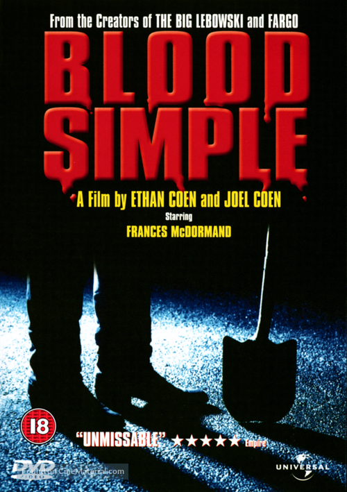 Blood Simple - British Movie Cover