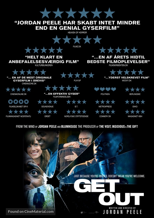 Get Out - Danish Movie Poster