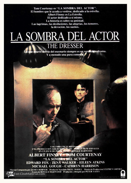 The Dresser 1983 Spanish Movie Poster