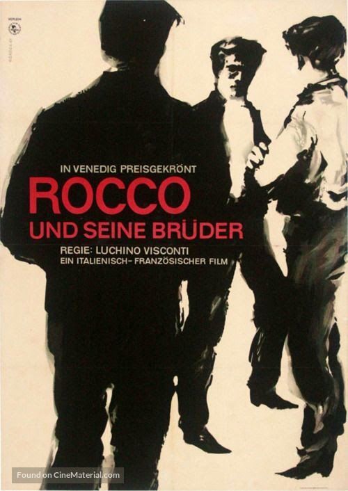 Rocco e i suoi fratelli - German Movie Poster