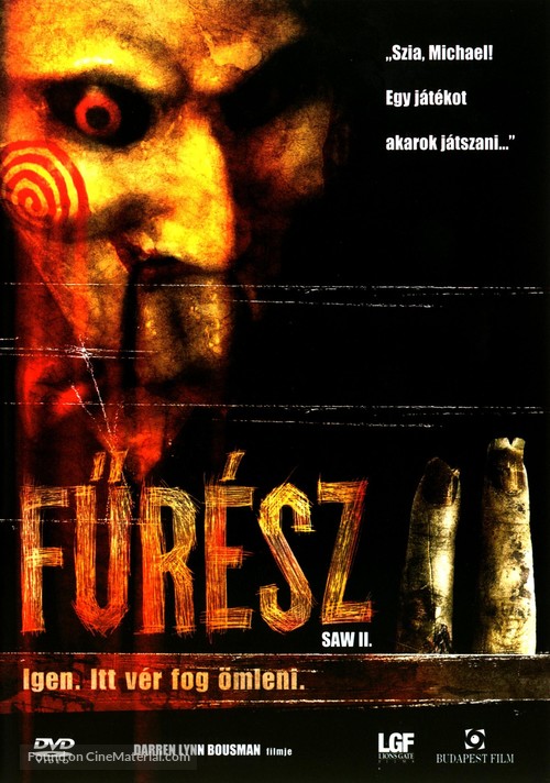 Saw II - Hungarian DVD movie cover