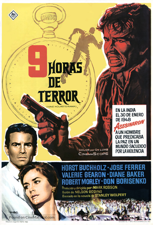 Nine Hours to Rama - Spanish Movie Poster