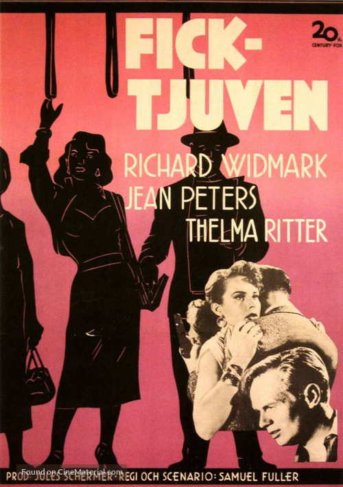 Pickup on South Street - Swedish Movie Poster