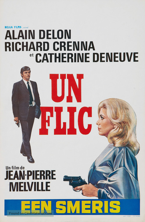 Un flic - Belgian Movie Poster