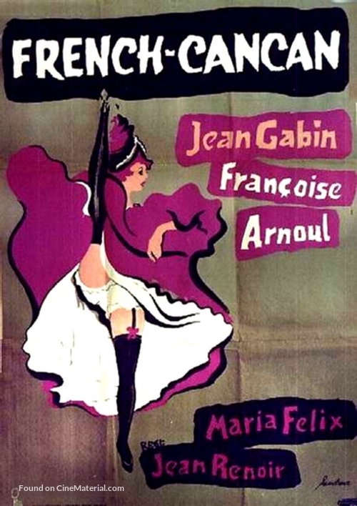French Cancan - Swedish Movie Poster