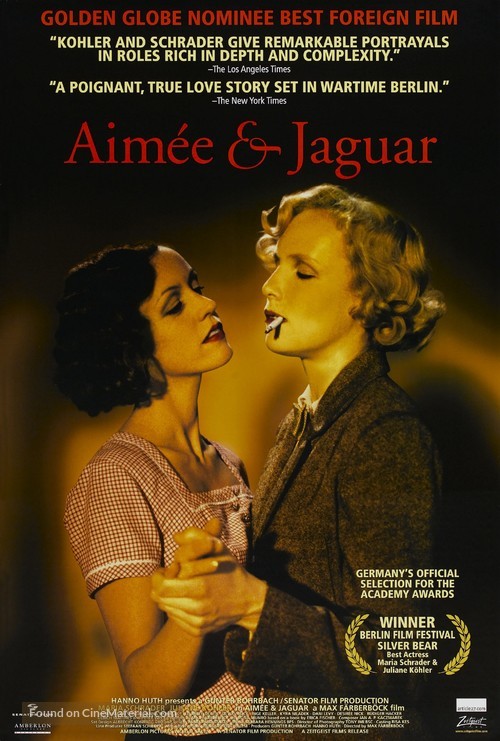 Aim&eacute;e &amp; Jaguar - Movie Poster