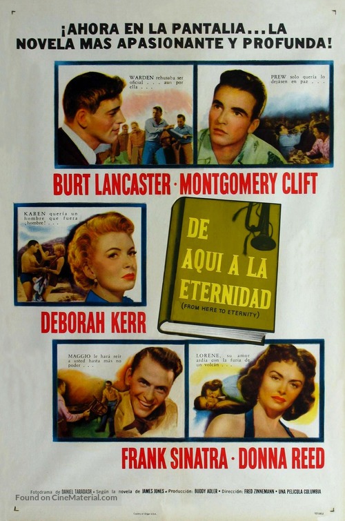 From Here to Eternity - Mexican Movie Poster