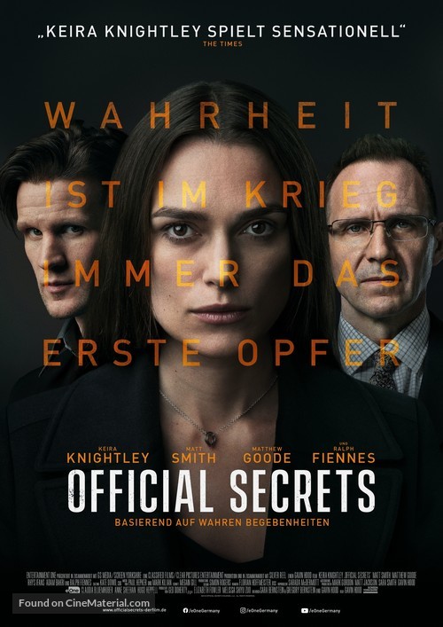 Official Secrets - German Movie Poster