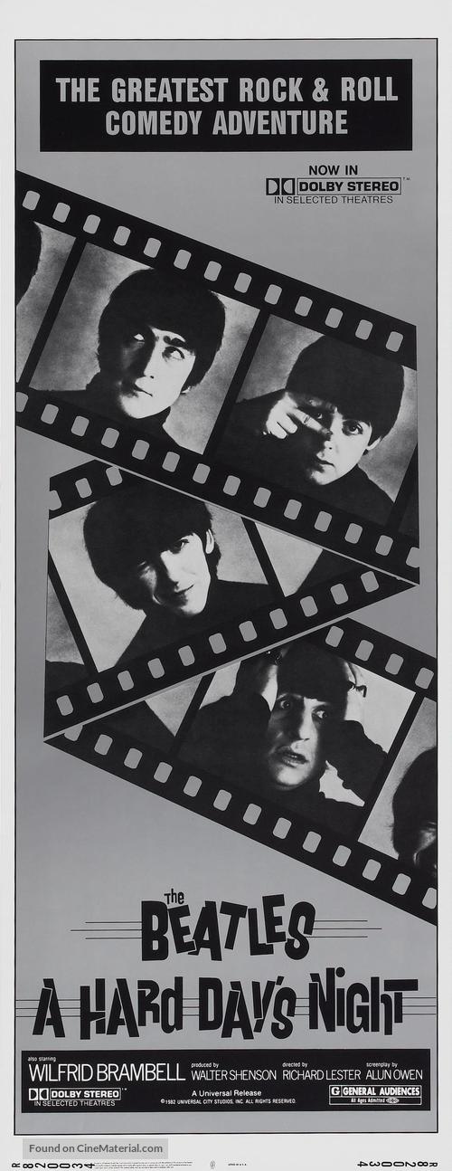A Hard Day&#039;s Night - Re-release movie poster