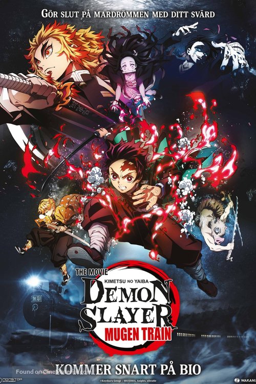 Kimetsu no Yaiba: Mugen Ressha-Hen - Swedish Movie Poster