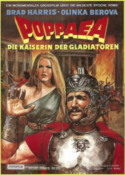 Le calde notti di Poppea - German Movie Poster