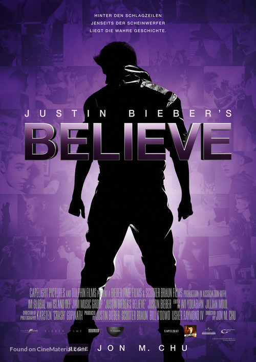 Justin Bieber&#039;s Believe - German Movie Poster