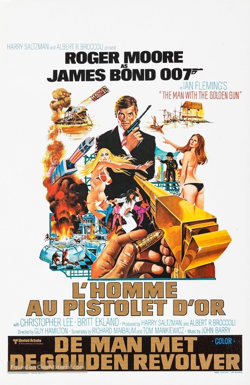 The Man With The Golden Gun - Belgian Movie Poster