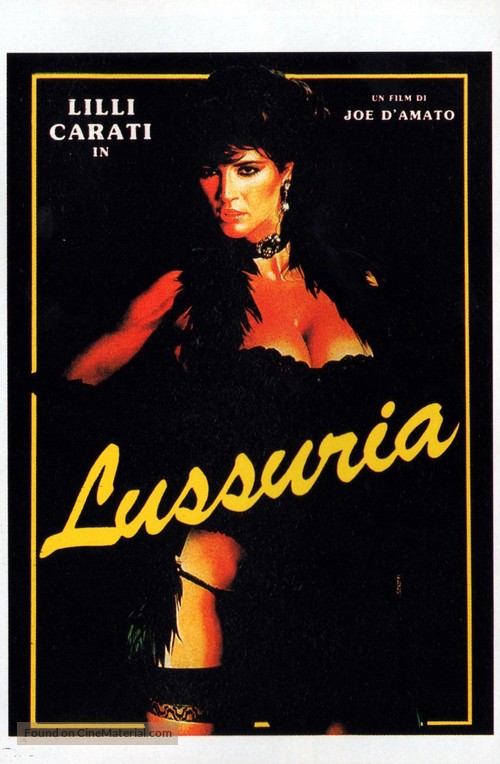 Lussuria - Italian DVD movie cover