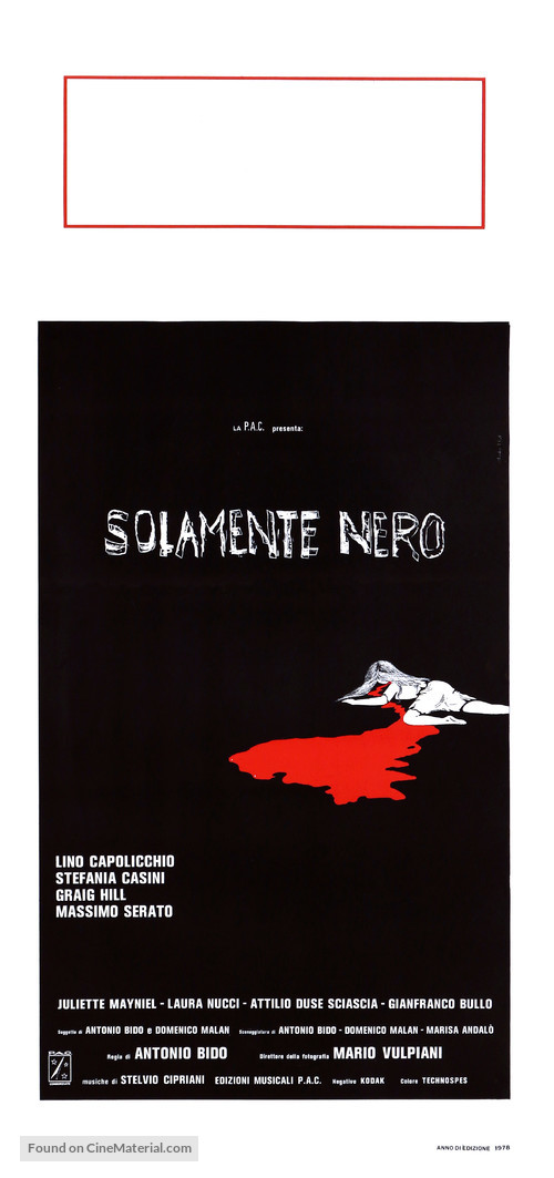 Solamente nero - Italian Movie Poster