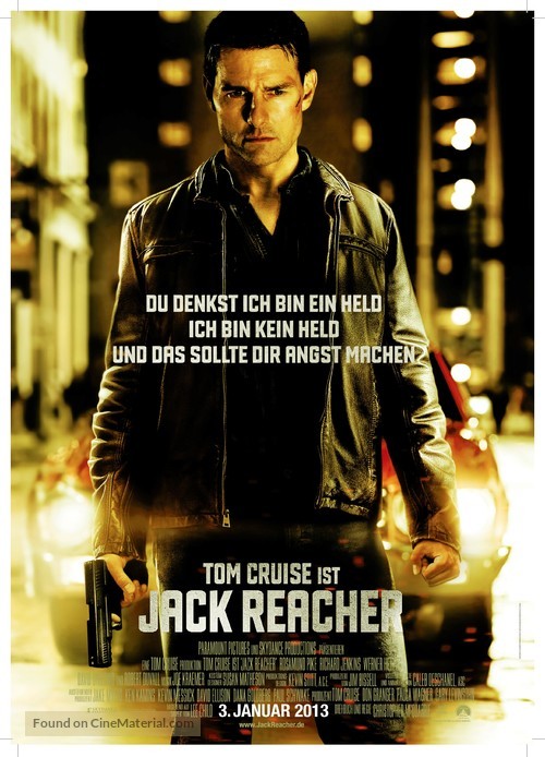 Jack Reacher - German Movie Poster