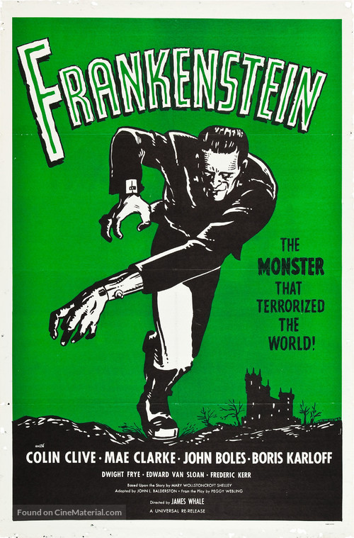 Frankenstein - Re-release movie poster