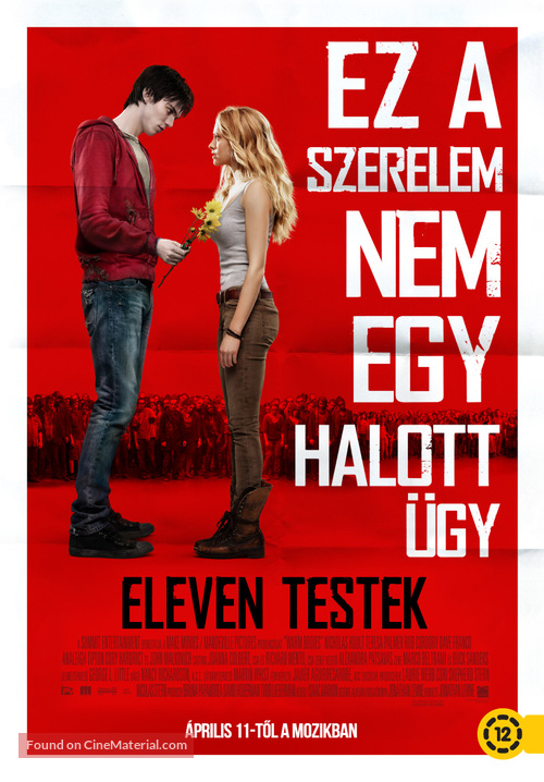 Warm Bodies - Hungarian Movie Poster