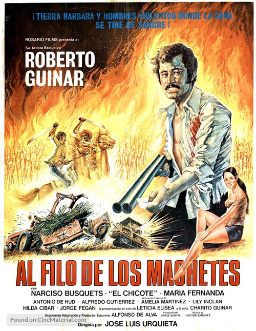 Al filo de los machetes - Mexican Movie Poster