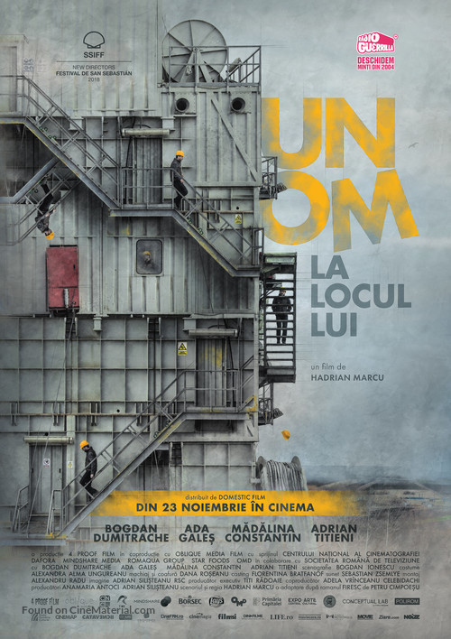 Un om la locul lui - Romanian Movie Poster