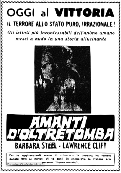 Amanti d&#039;oltretomba - Italian poster