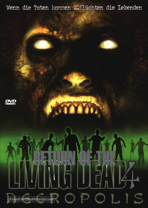 Return of the Living Dead 4: Necropolis - German DVD movie cover