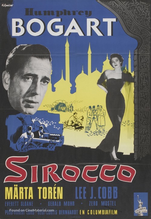 Sirocco - Swedish Movie Poster