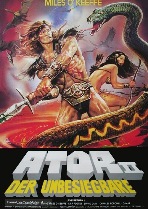 Ator 2 - L&#039;invincibile Orion - German Movie Poster