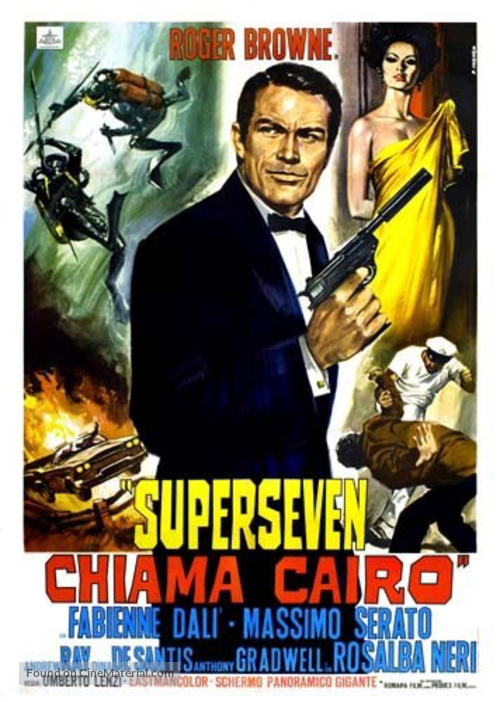 Superseven chiama Cairo - Italian Movie Poster