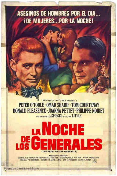 The Night of the Generals - Argentinian Movie Poster