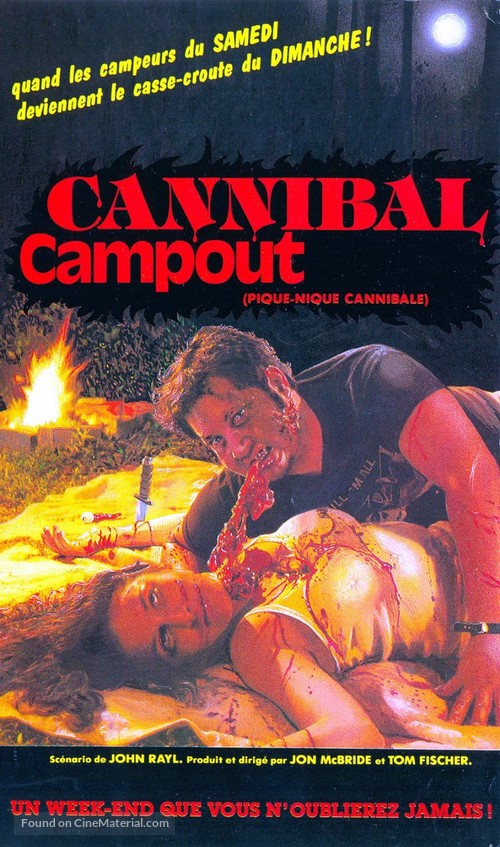 Cannibal Campout - French VHS movie cover