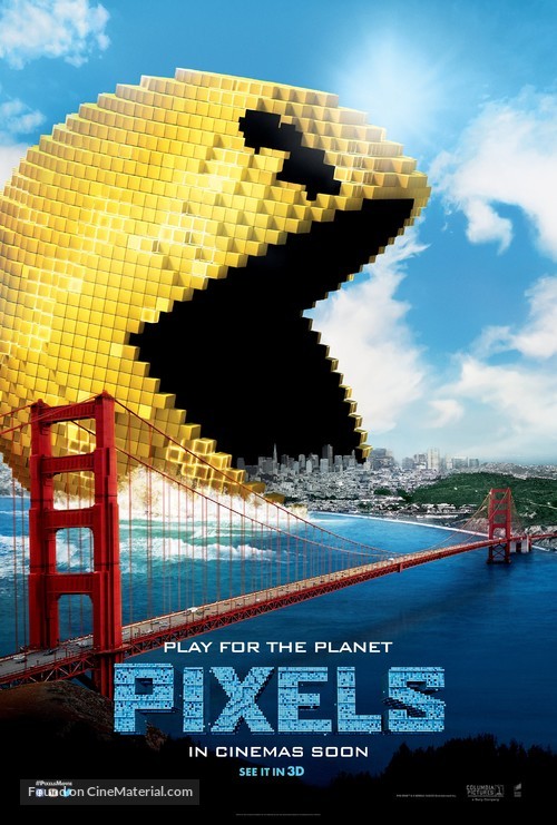 Pixels - British Movie Poster