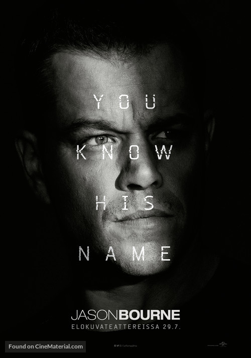 Jason Bourne - Finnish Movie Poster