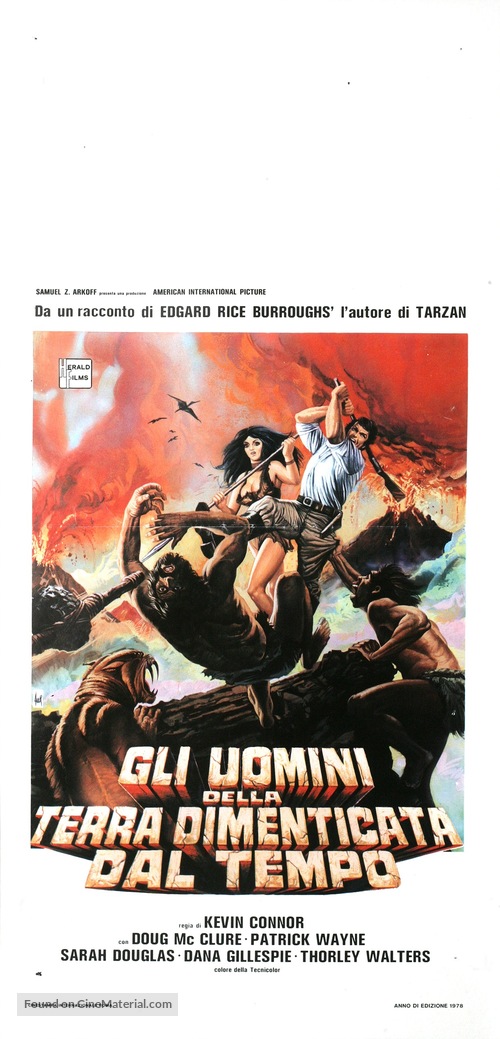 The People That Time Forgot - Italian Movie Poster