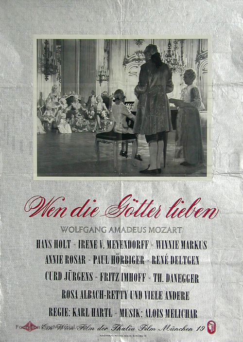 Wen die G&ouml;tter lieben - German Movie Poster