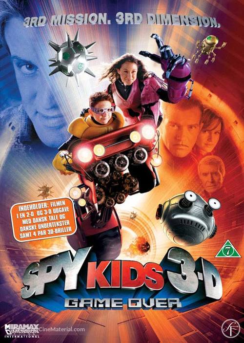 SPY KIDS 3-D : GAME OVER - Danish DVD movie cover