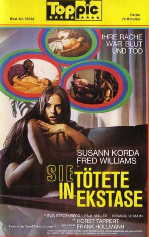 Sie t&ouml;tete in Ekstase - German VHS movie cover